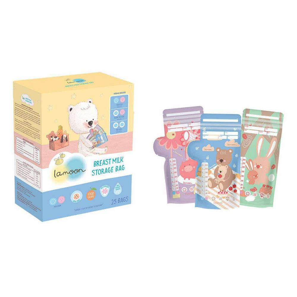 ถุงเก็บน้ำนมแม่ LAMOON 5 ออนซ์ 30 ใบ