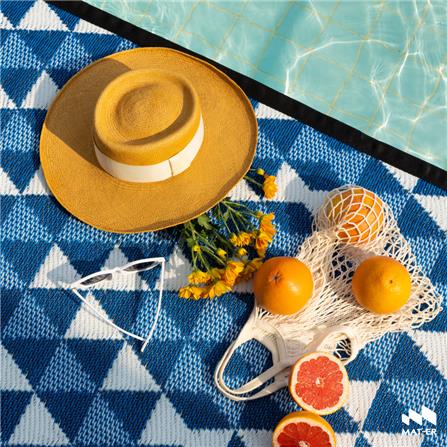 เสื่ออเนกประสงค์ MAT-ER TRIMOND 90x200 ซม. สีน้ำเงิน/ขาว_3