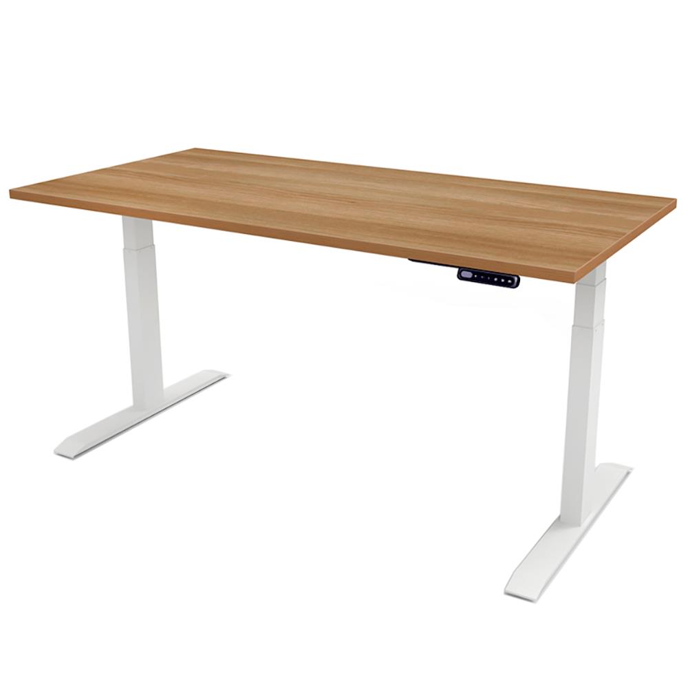 โต๊ะทำงานปรับระดับ ERGOTREND SIT 2 STAND GEN3 150 ซม. สี CAPUCINO/ขาว