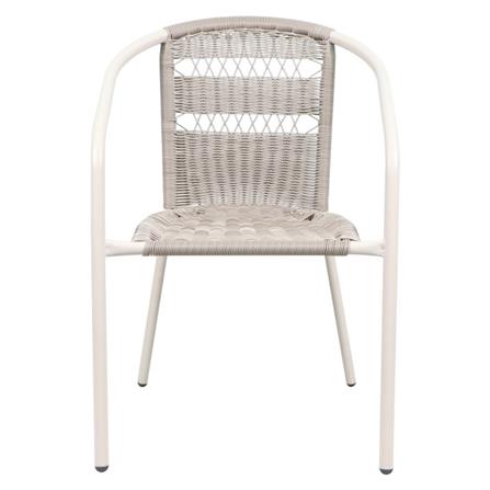 image เก้าอี้หวายเทียม SPRING WICKER X สีเทาอ่อน