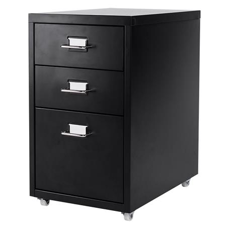 ตู้ลิ้นชักเหล็ก 3 ชั้น CTREND MOBILE PEDESTAL สีดำ_0
