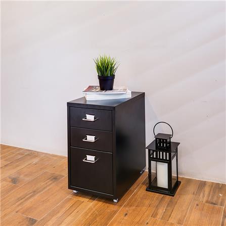 ตู้ลิ้นชักเหล็ก 3 ชั้น CTREND MOBILE PEDESTAL สีดำ_2