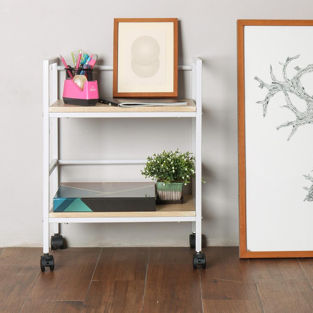 ชั้นวางของโล่ง CTREND GR-001 สีบีช/ขาว