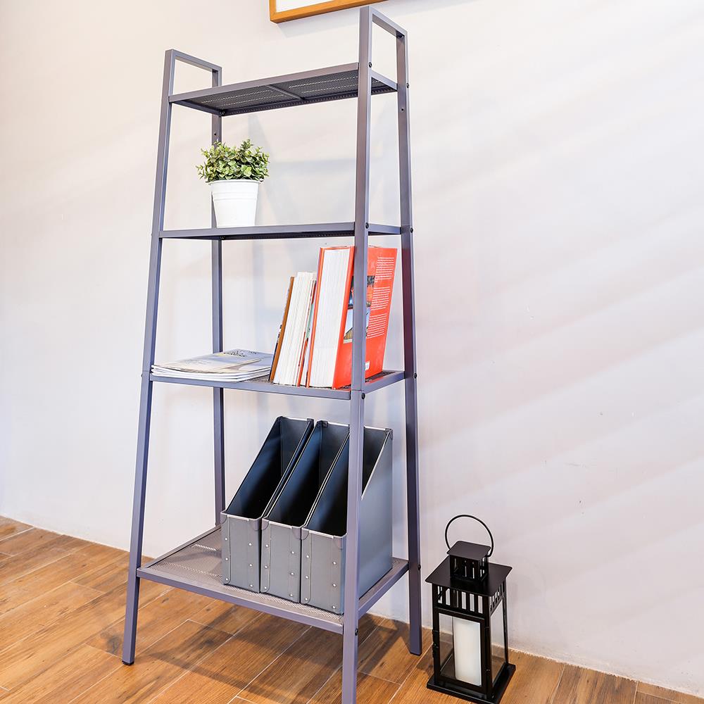 ชั้นวางของโล่งเหล็ก 4 ชั้น CTREND 60 ซม. สีเทา