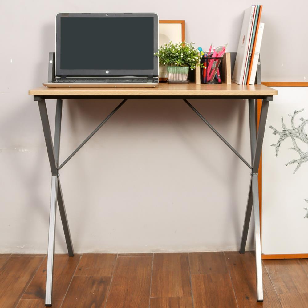 โต๊ะทำงานไม้ CTREND GR-003 สีไม้ธรรมชาติ/เทา