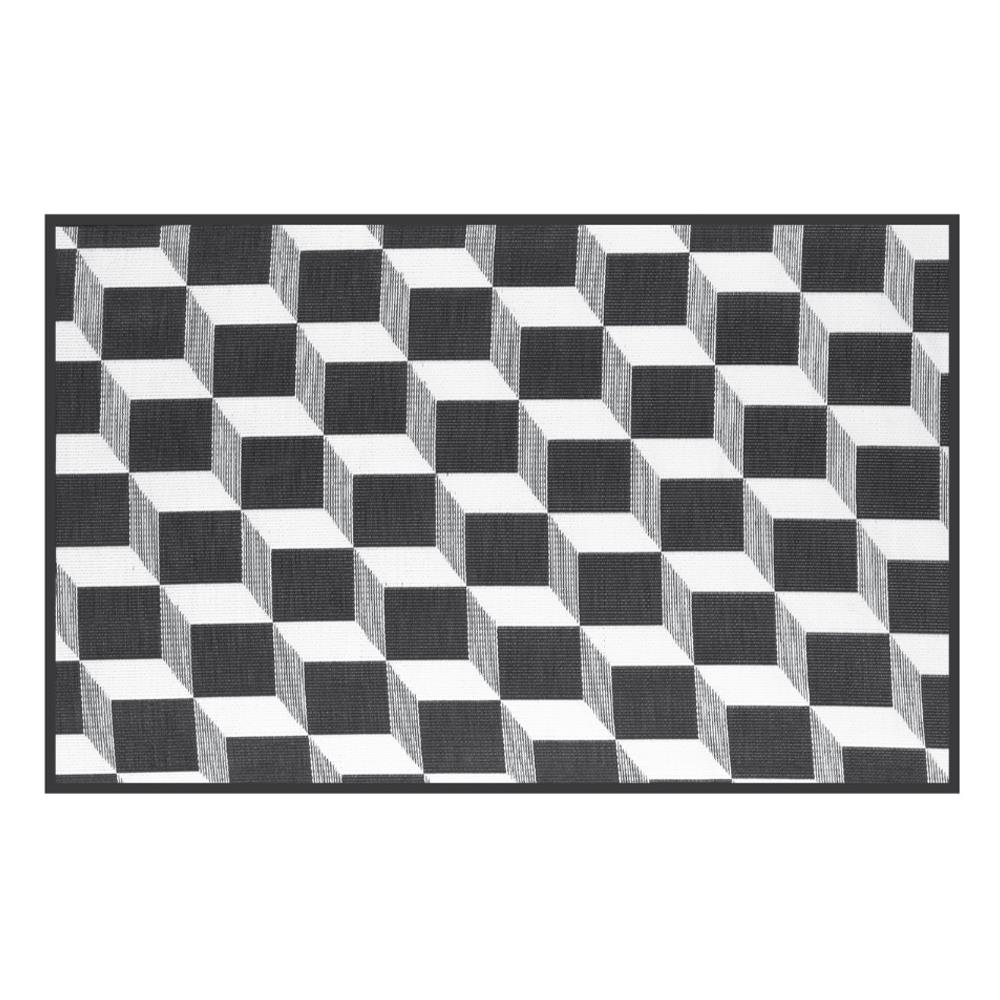 เสื่ออเนกประสงค์ MAT-ER TILES 3D 150x240 ซม. สีขาว/ดำ