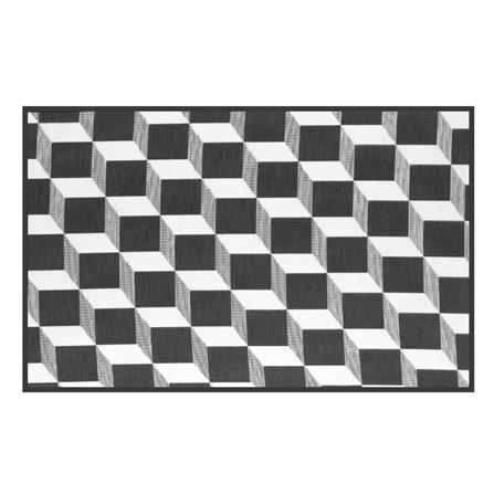 เสื่ออเนกประสงค์ MAT-ER TILES 3D 150x240 ซม. สีขาว/ดำ