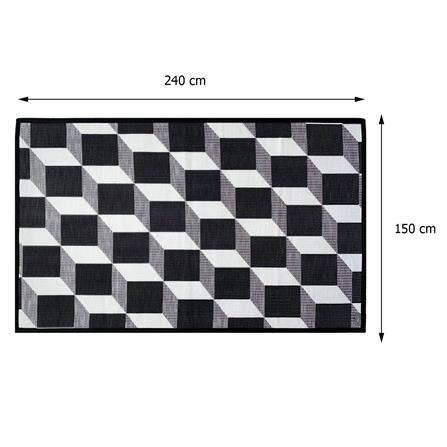 เสื่ออเนกประสงค์ MAT-ER TILES 3D 150x240 ซม. สีขาว/ดำ_4