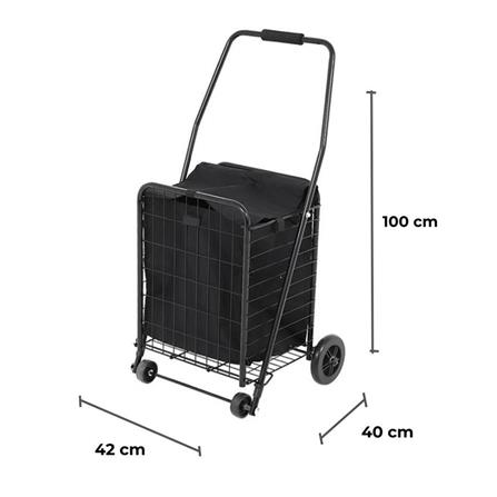 รถเข็นเอนกประสงค์พับได้ MATALL CMAT004 30 กก. 42x100x4 ซม. สีดำ_6