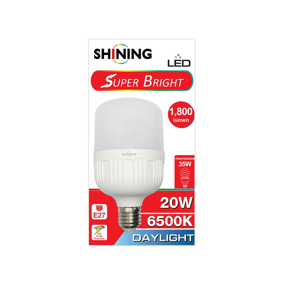 หลอด LED TOSHIBA SUPER BRIGHT DAYLIGHT E27 20 วัตต์