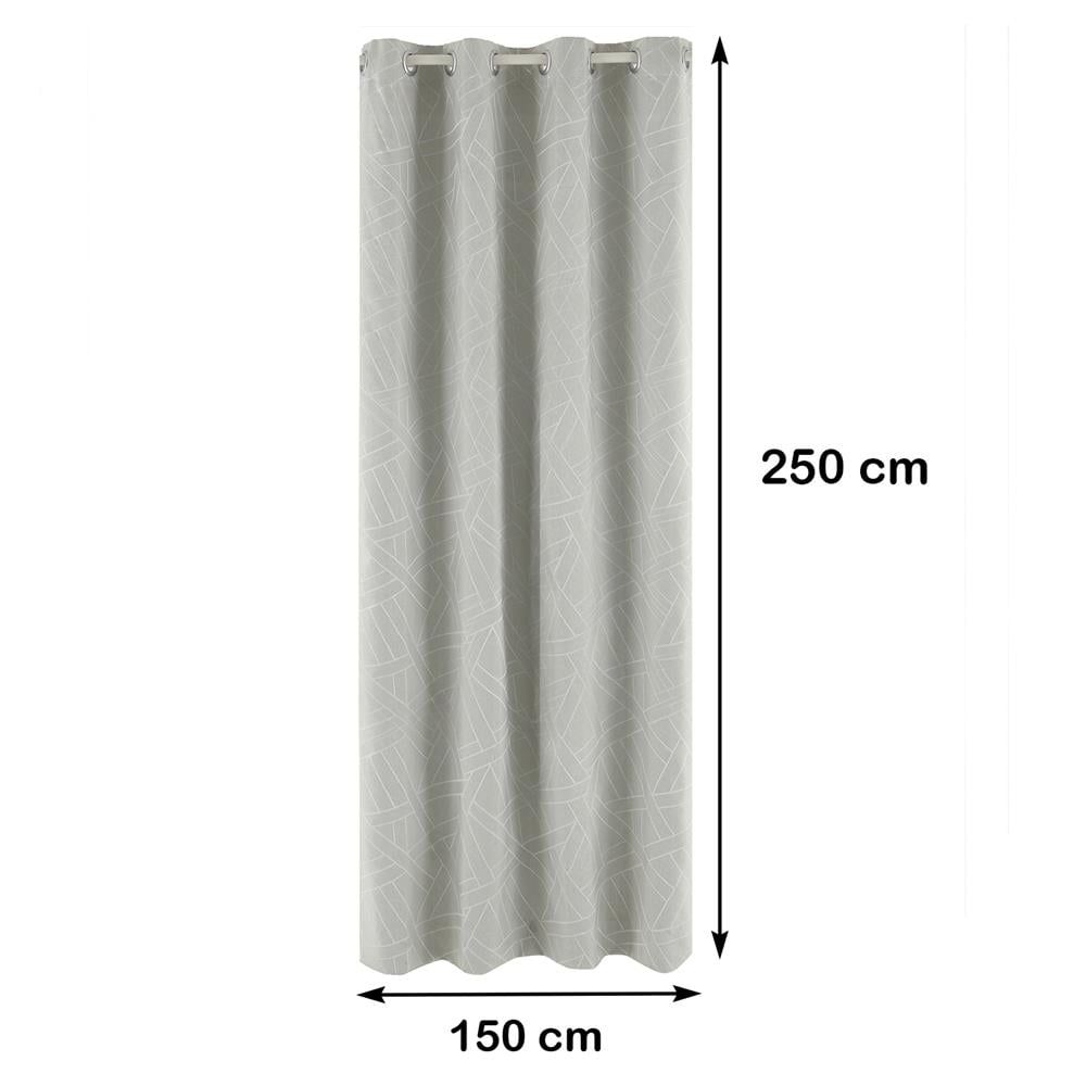 ผ้าม่าน EYELET HOME LIVING STYLE HAZA UV 150X250 ซม. สีเทา