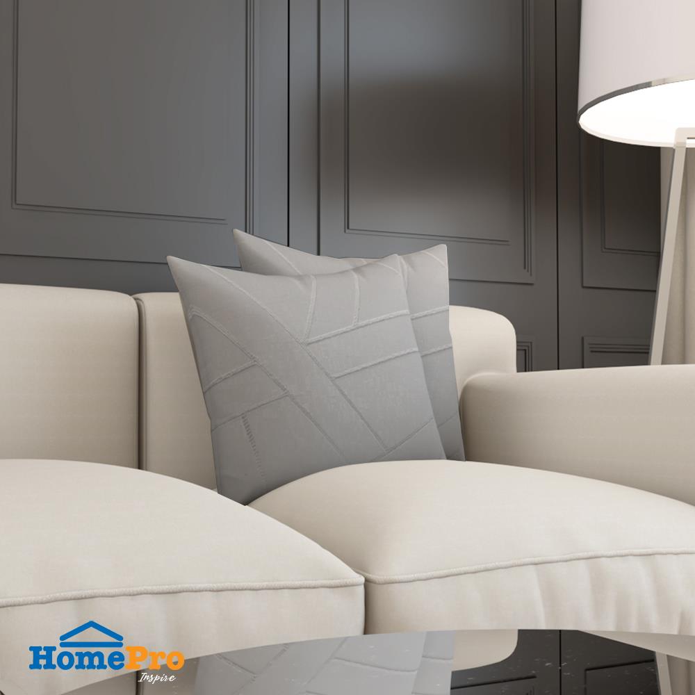 หมอนอิง HOME LIVING STYLE HAZA 18x18 นิ้ว สีเทา