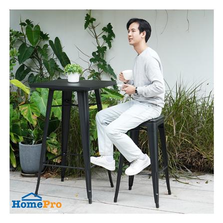 เก้าอี้บาร์สนามเหล็ก SPRING MAXX สีดำ_3