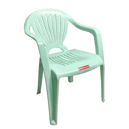 เก้าอี้พนักพิงท้าวแขน SUPERWARE CH-48 สีเขียวหินขัด_1