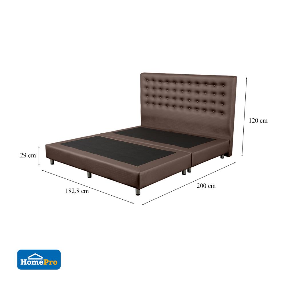 ฐานรองหัวเตียง 6 ฟุต HOME LIVING STYLE DIAMOND สีน้ำตาลเข้ม