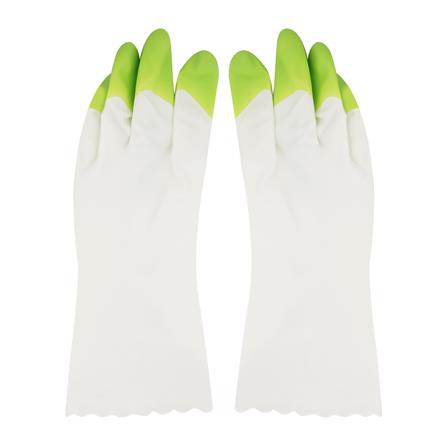 PVC GLOVES SHALDAN SIZE L WHITE/GREEN