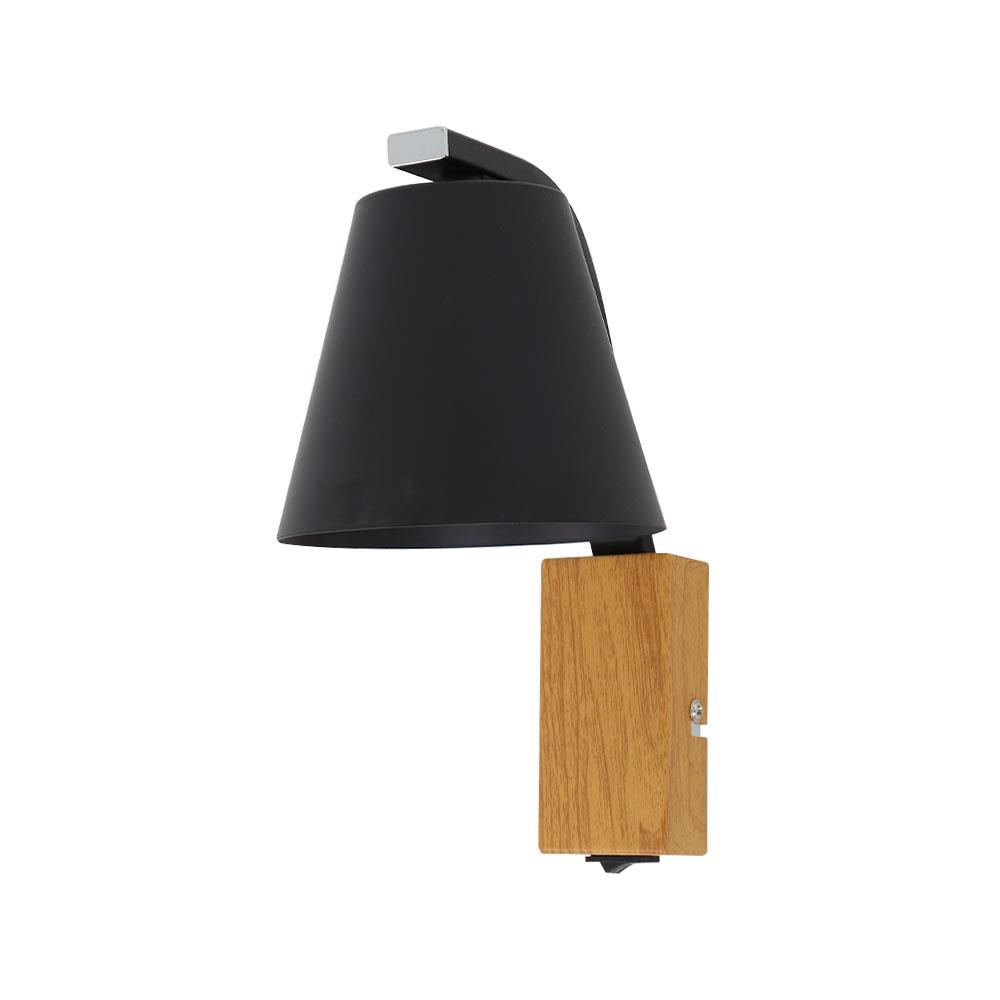 ไฟกิ่งใน CARINI VW0370-1 1 หัว สีดำ/ลายไม้