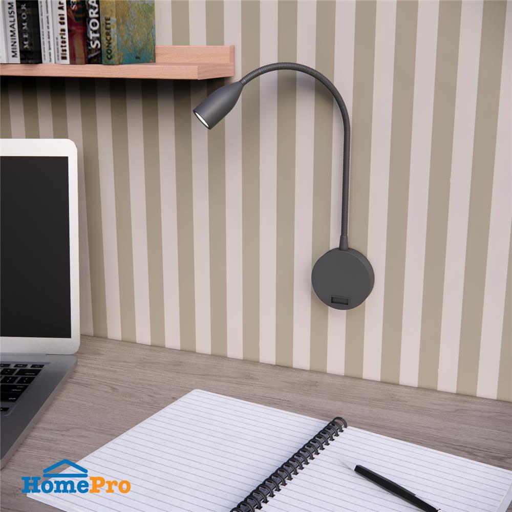 ไฟกิ่งใน LED CARINI VW0449-1 3 วัตต์ COOLWHITE 1 หัว สีเทาเข้ม