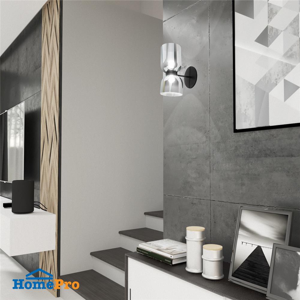 ไฟกิ่งใน CARINI VS0375-2B 2 หัว สีนิกเกิล/ดำ