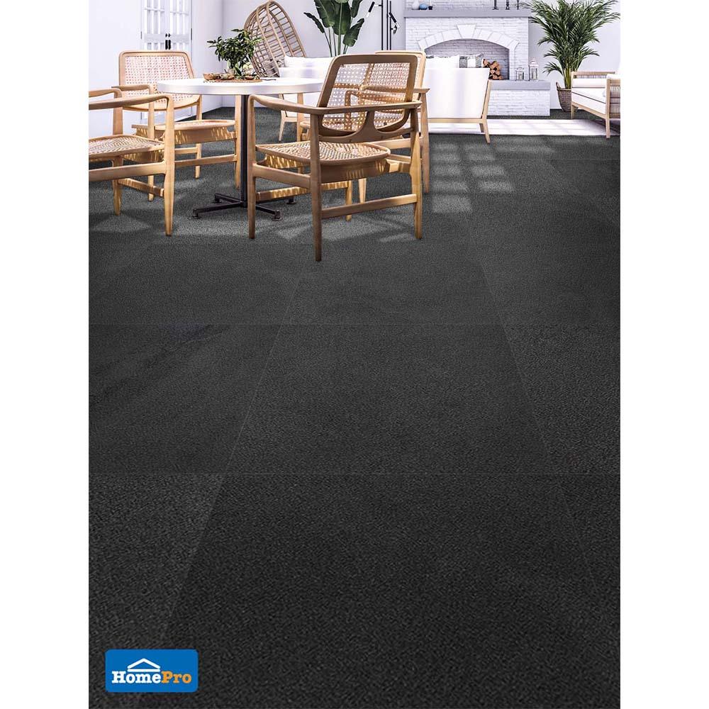 กระเบื้องพื้น 60x60 ซม. ฮาร์เปอร์ ดำ 1.44M2