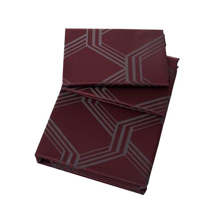 BEDSHEET SET AMORE DIAMOND BRIOLETTE Q3 GARNET RED