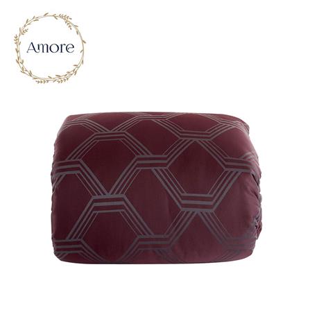 COMFORTER AMORE DIAMOND BRIOLETTE 70X90" GARNET RED