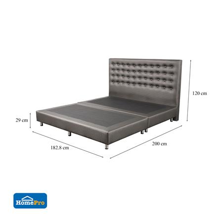 ฐานรองหัวเตียง 6 ฟุต HOME LIVING STYLE DIAMOND สีเทาเข้ม_4