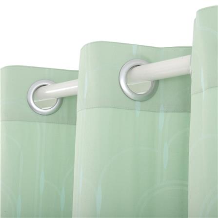 EYELET CURTAIN HOME LIVING STYLE NEORA 140X220CM GREEN