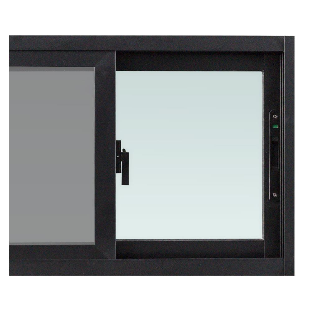 หน้าต่างบานเลื่อน อะลูมิเนียม S-S มุ้ง WINDOW ASIA F10 80X50 ซม.สีดำ