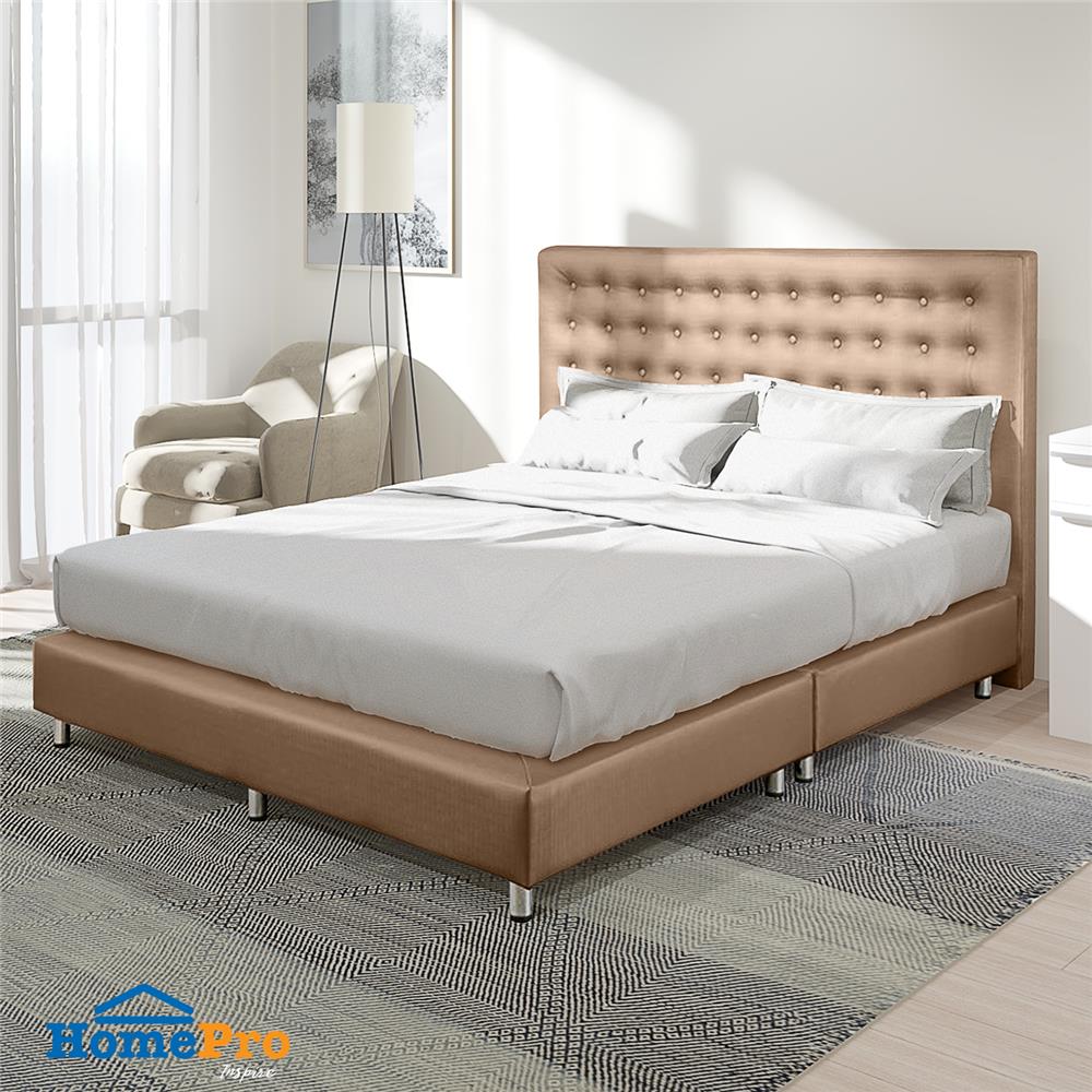 ฐานรองหัวเตียง 5 ฟุต HOME LIVING STYLE DIAMOND สีน้ำตาลอ่อน