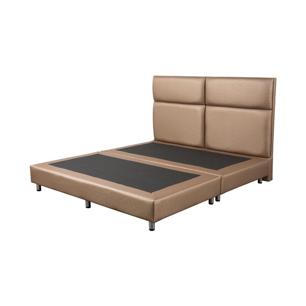 ฐานรองหัวเตียง 5 ฟุต HOME LIVING STYLE SQUARE สีน้ำตาลอ่อน