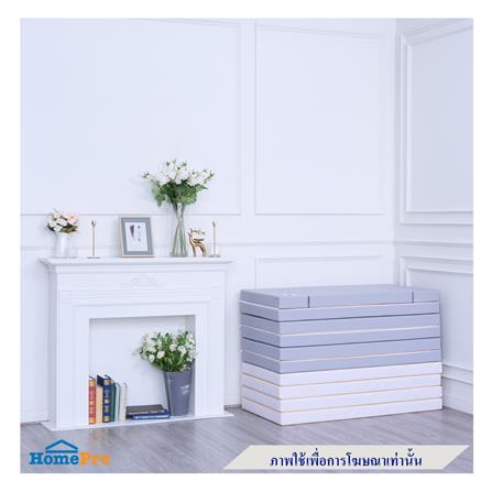 คอกกั้นเด็ก GEKO 2X2 ม. หนัง PU สีเทา/ขาว_11