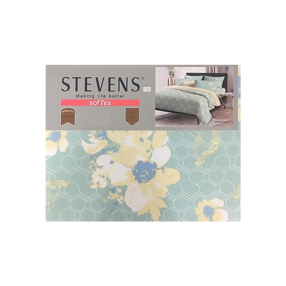 ชุดผ้าปูที่นอน 5 ฟุต 5 ชิ้น STEVENS SOFTEX AZALEA สีเขียว