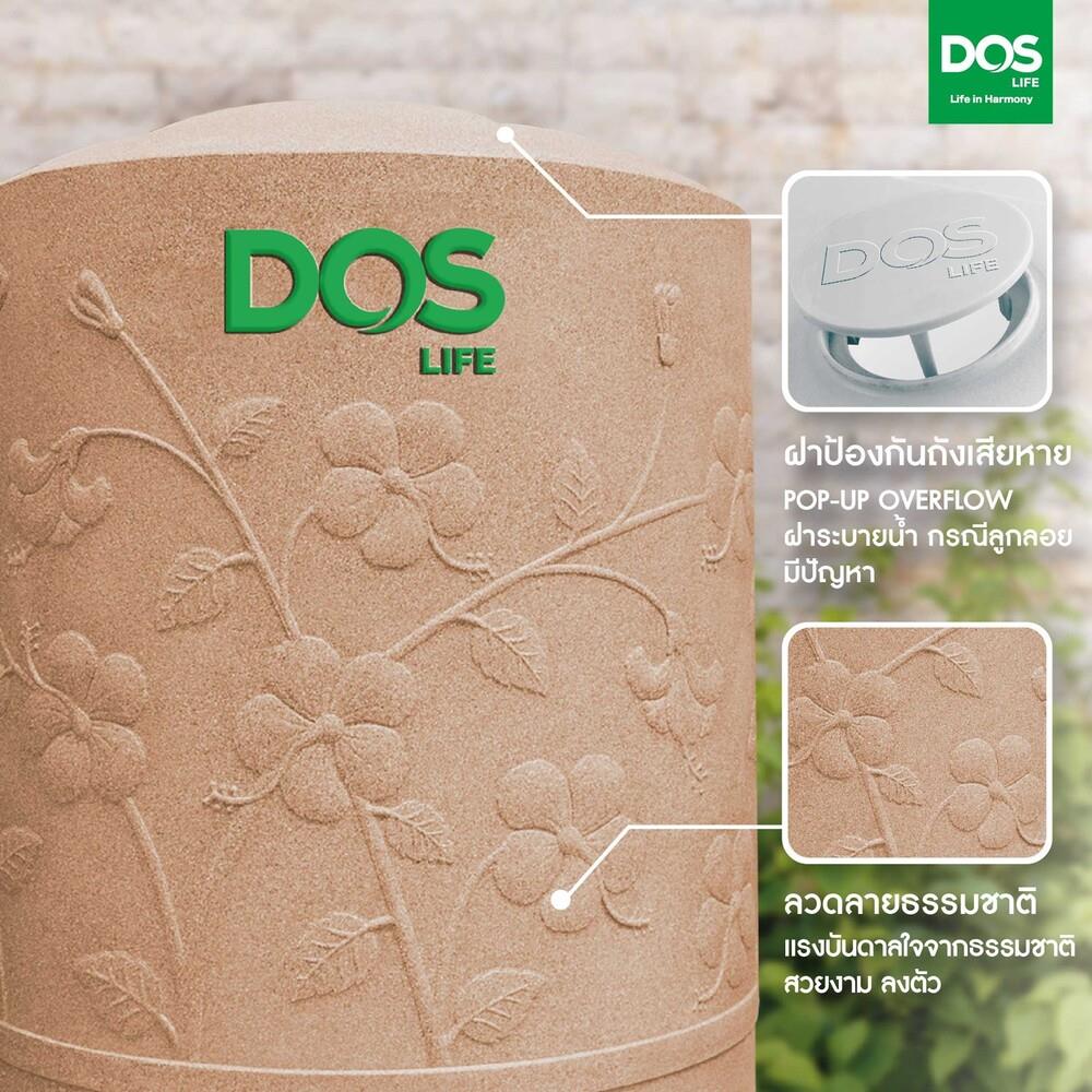 แท้งค์น้ำบนดิน DOS CHABA NANO 1,500 ลิตร สี PINK GOLD