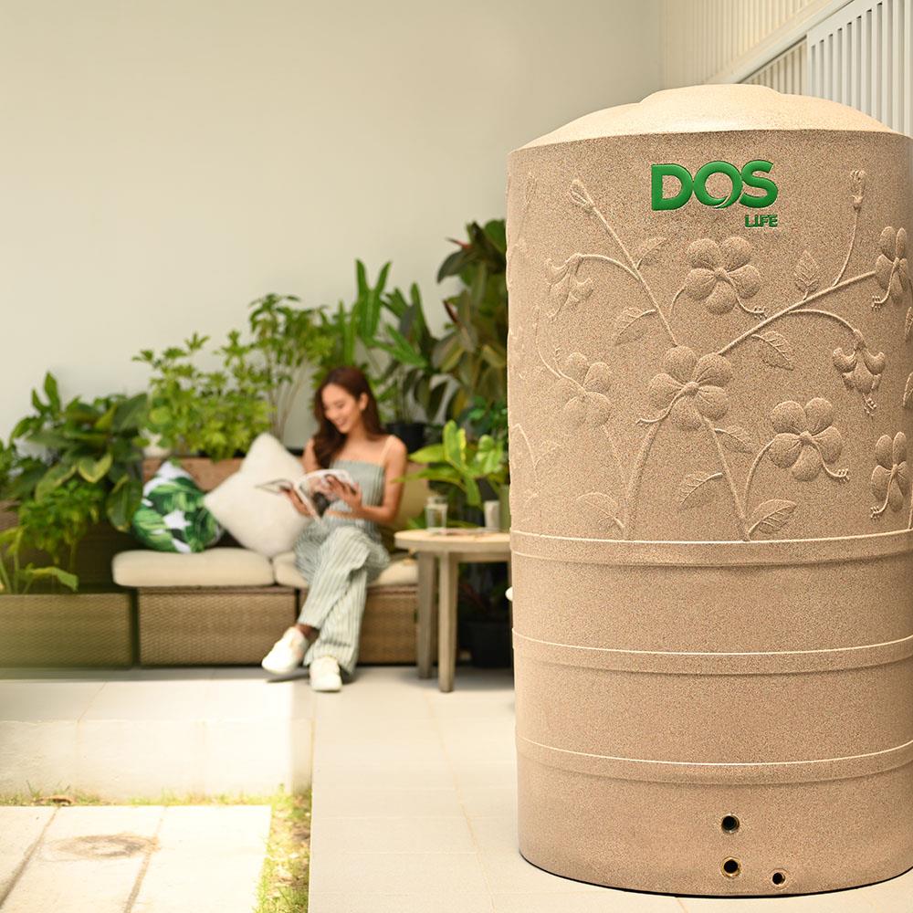 แท้งค์น้ำบนดิน DOS CHABA NANO 1,500 ลิตร สี PINK GOLD