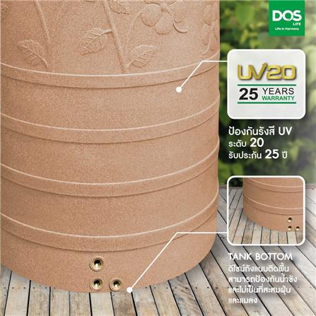 แท้งค์น้ำบนดิน DOS CHABA NANO 1,500 ลิตร สี PINK GOLD_5