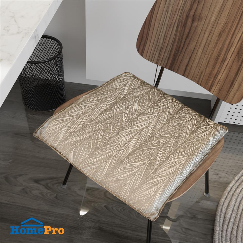 เบาะรองนั่ง HOME LIVING STYLE PINE 16x16 นิ้ว สีทอง