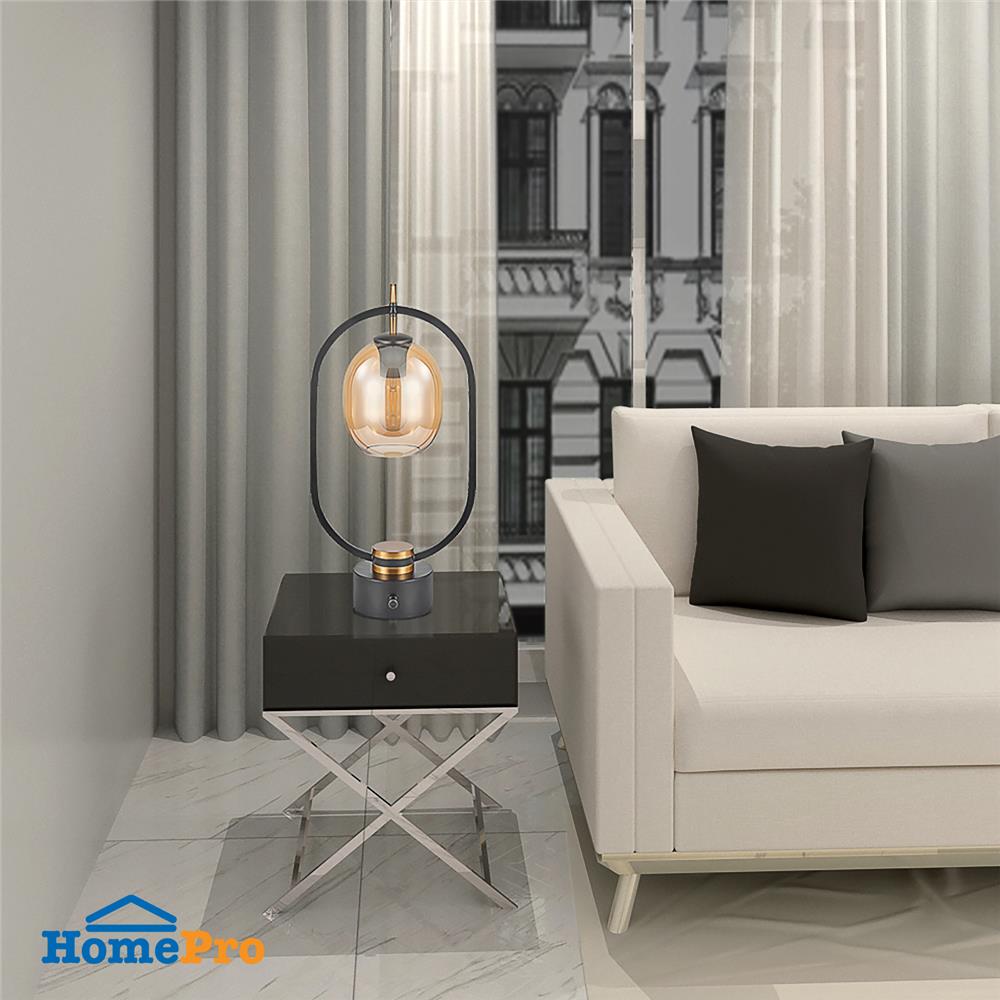 ไฟตั้งโต๊ะ CARINI T190363 สีขาว/ทอง