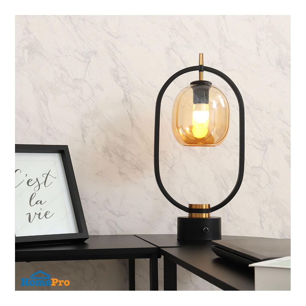 ไฟตั้งโต๊ะ CARINI T190363 สีขาว/ทอง