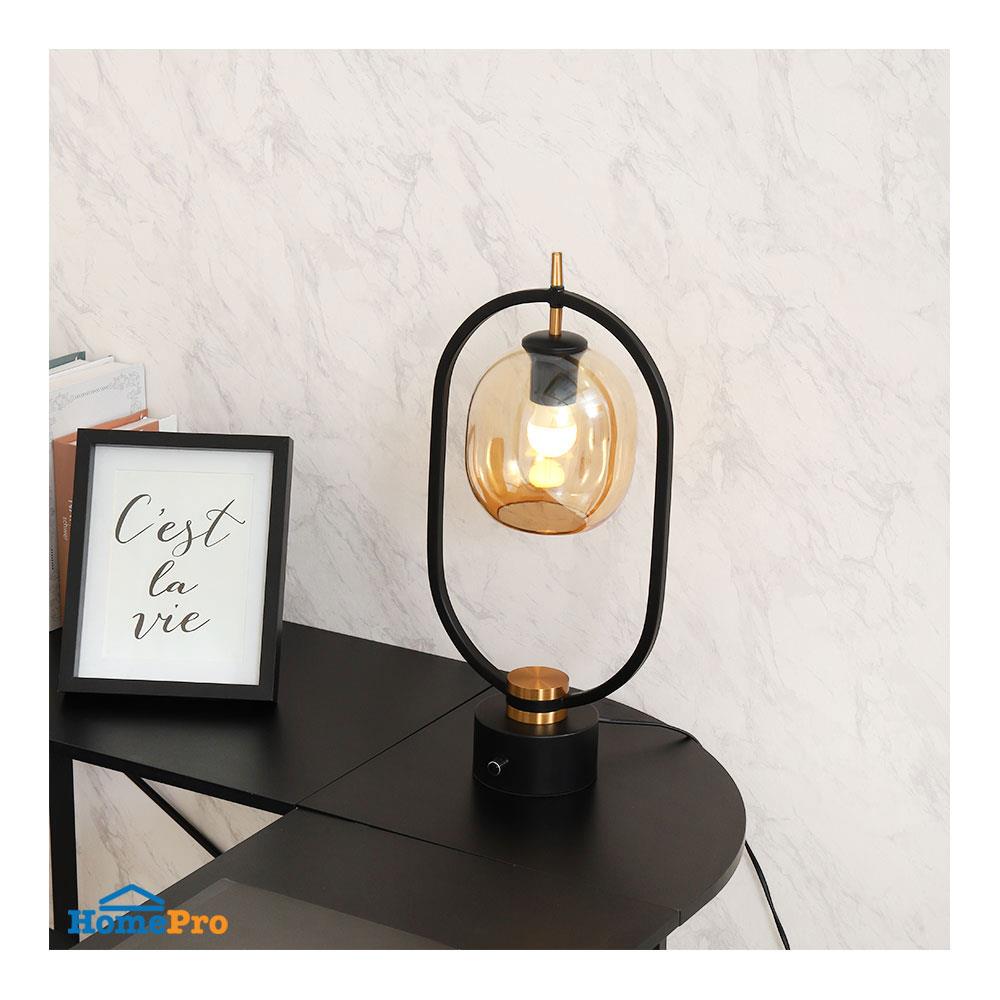 ไฟตั้งโต๊ะ CARINI T190363 สีขาว/ทอง