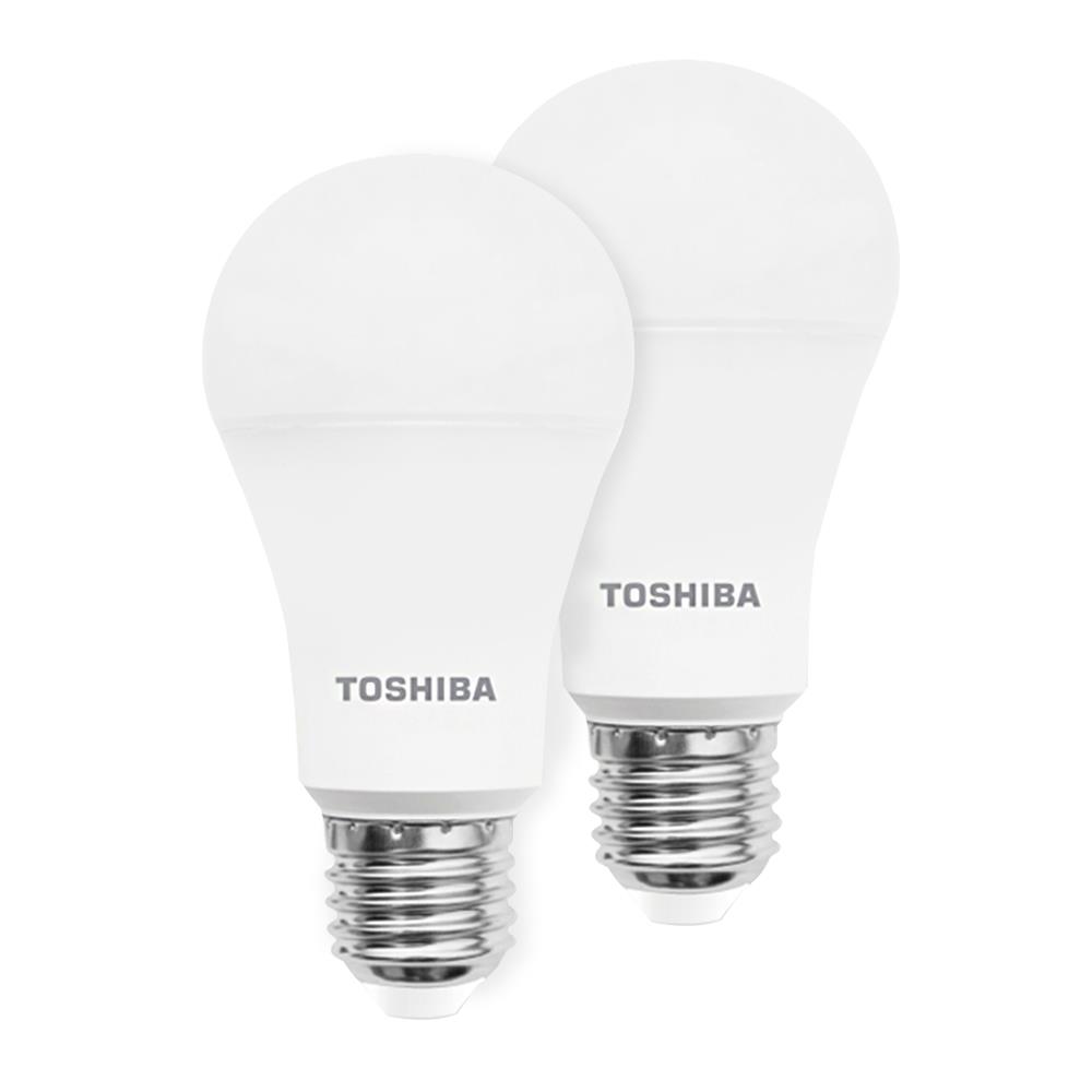 หลอด LED TOSHIBA A60 10.5 วัตต์ E27 DAYLIGHT แพ็ก 2 ชิ้น