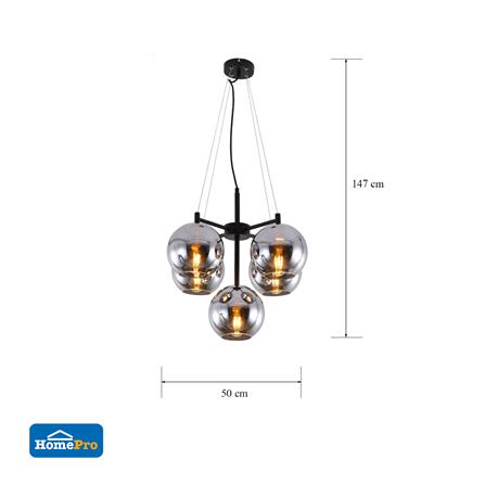 ไฟช่อ CARINI P200628-5A 5 หัว สีโรสโกลด์_2