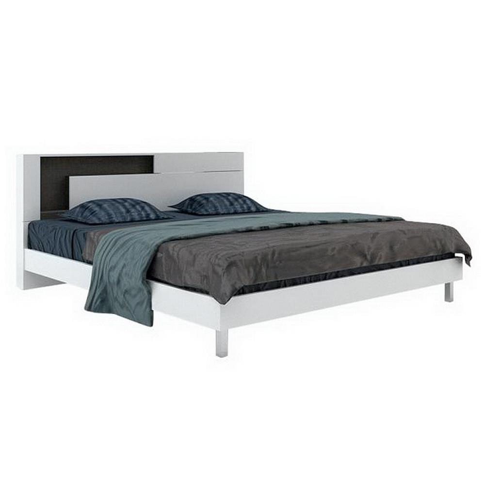 ชุดห้องนอน 5 ฟุต SB FURNITURE SPAZZ สีขาว/G-TWIST