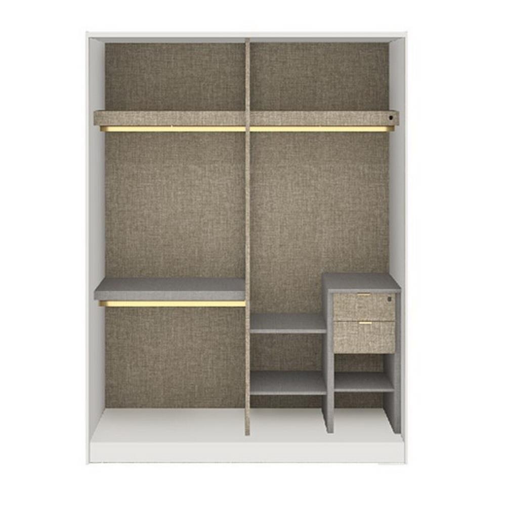 ชุดห้องนอน 5 ฟุต SB FURNITURE SPAZZ สีขาว/G-TWIST