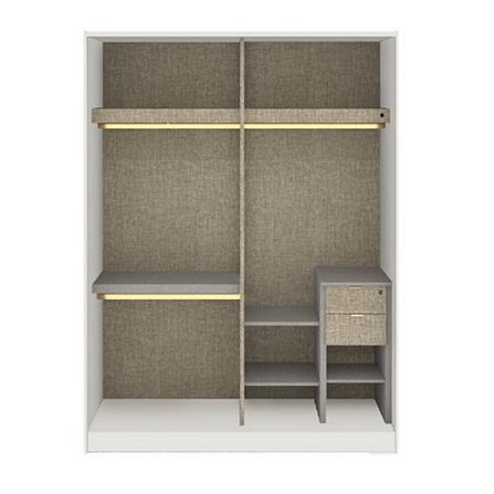 ชุดห้องนอน 5 ฟุต SB FURNITURE SPAZZ สีขาว/G-TWIST_5