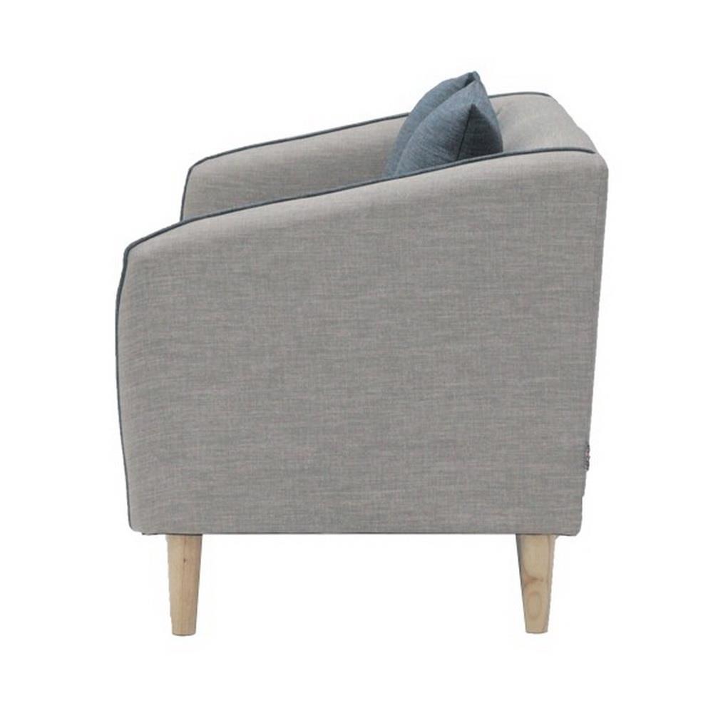 โซฟาผ้า 2 ที่นั่ง KONCEPT CRECH สีเทา/ฟ้า