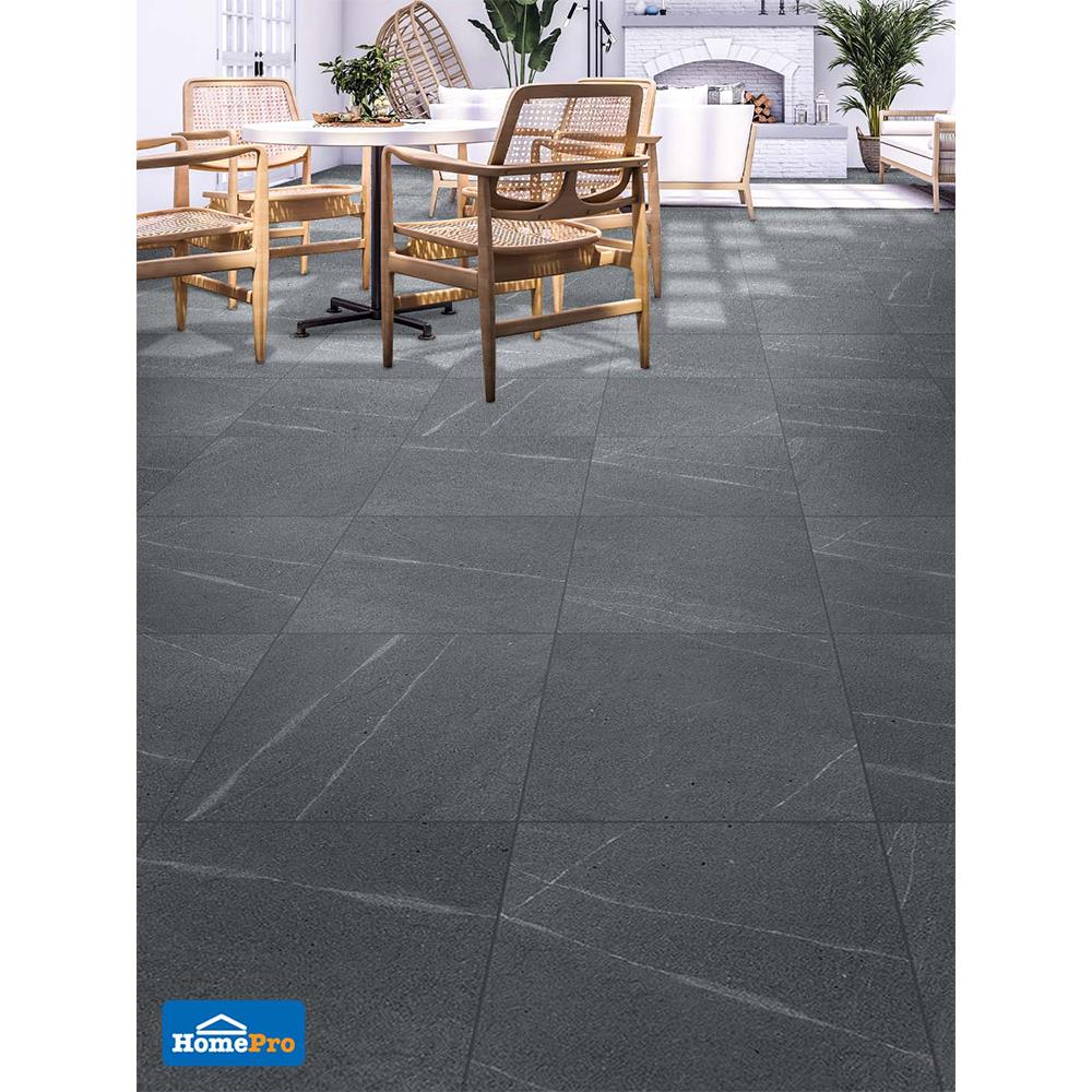 กระเบื้องพื้นพอร์ซเลน  16x16 นิ้ว COTTO ฟอลคอน เทาเข้ม PM (HYG) 0.96M2