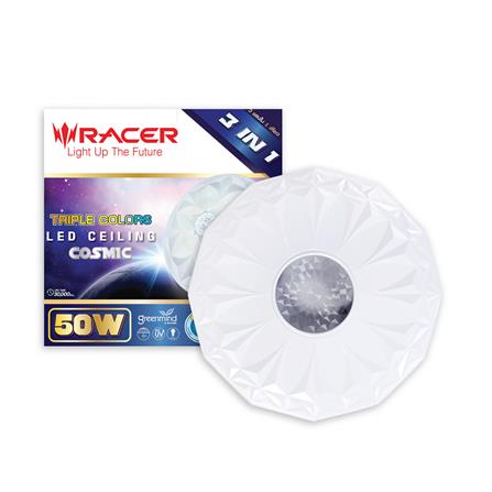 ไฟเพดาน LED RACER COSMIC CM9 50 วัตต์ COOLWHITE DAYLIGHT WARMWHITE 19 นิ้ว_3