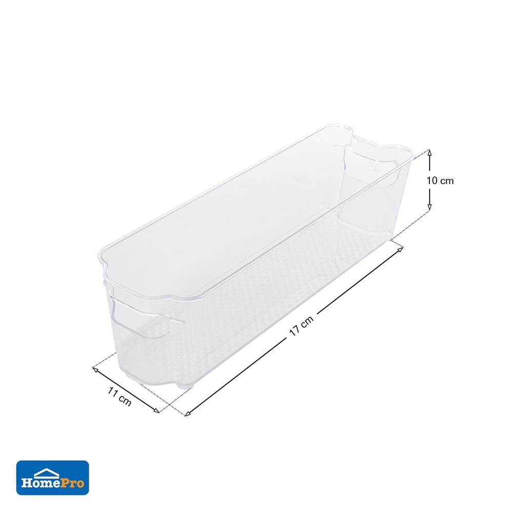 กล่องจัดเก็บในตู้เย็นซ้อนได้17x11x10cm.KECH