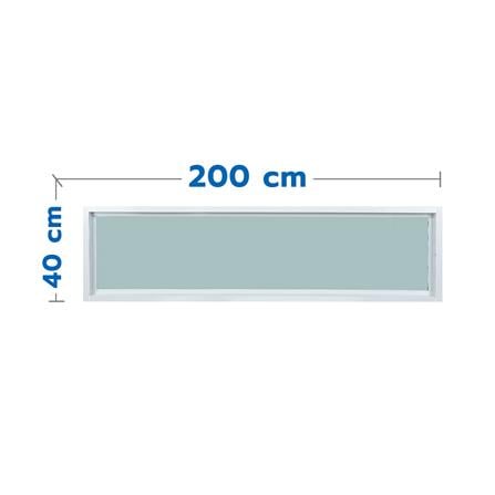 ช่องแสงประตู UPVC WINDOW ASIA 200X40 ซม. สีขาว